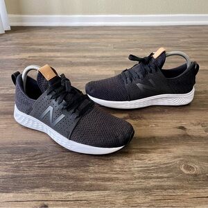 New Balance Women's Running Shoes Size 8 B Black White Fresh Foam Sport Sneakers